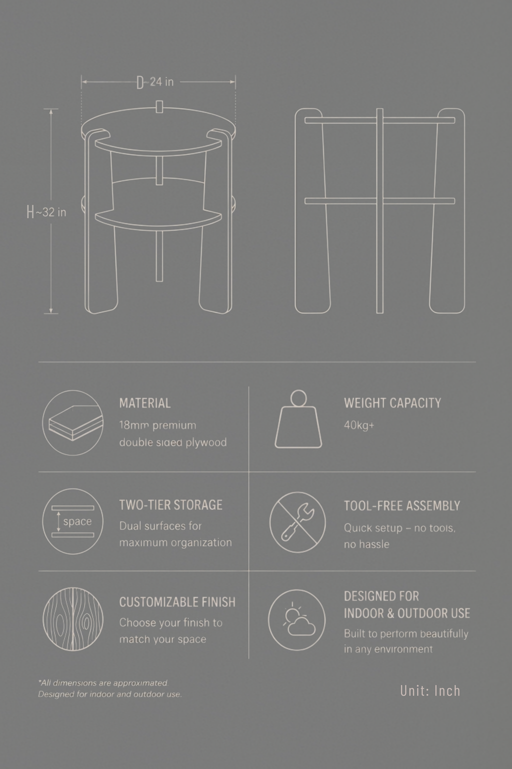The Duo Layer Side Table