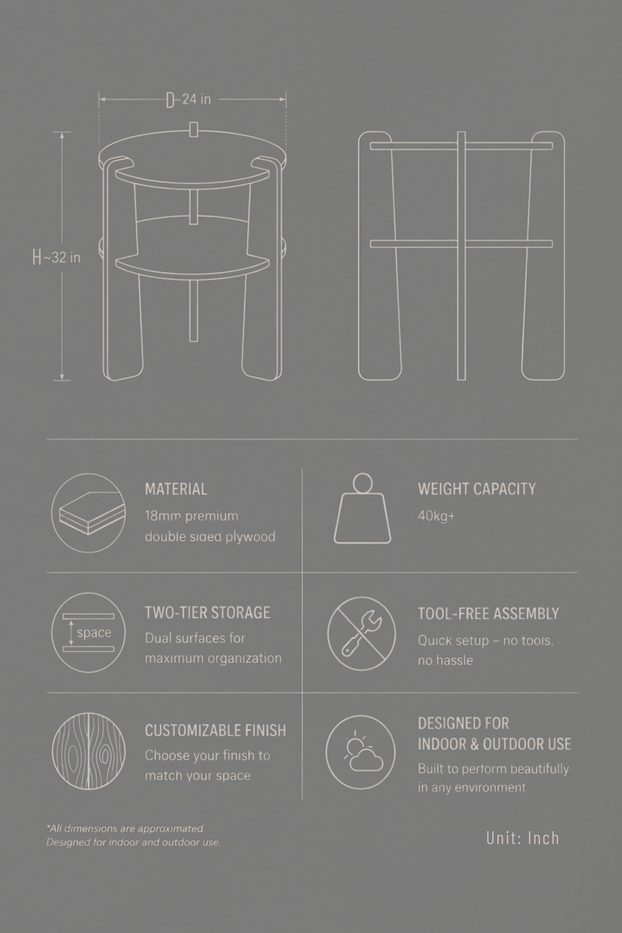 The Duo Layer Side Table